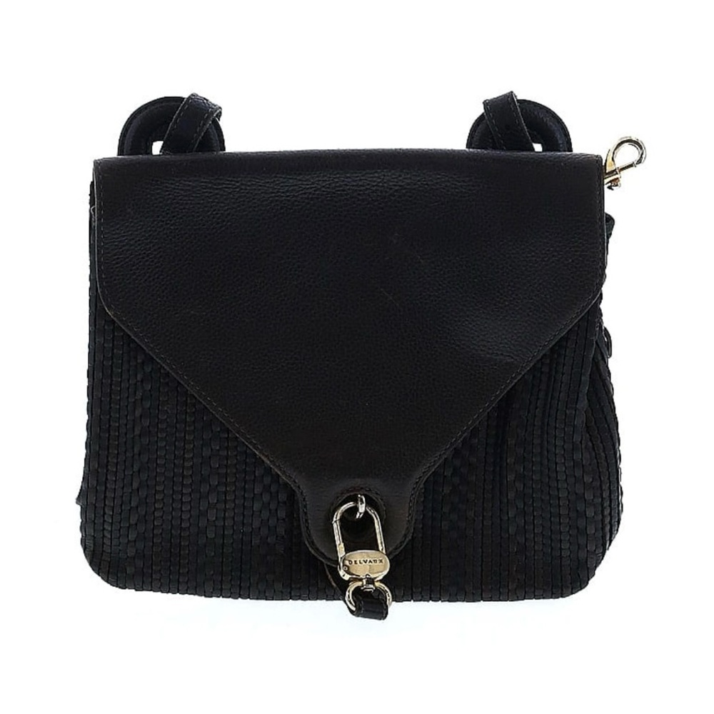 Delvaux Women’s Woven Crossbody Leather Bag